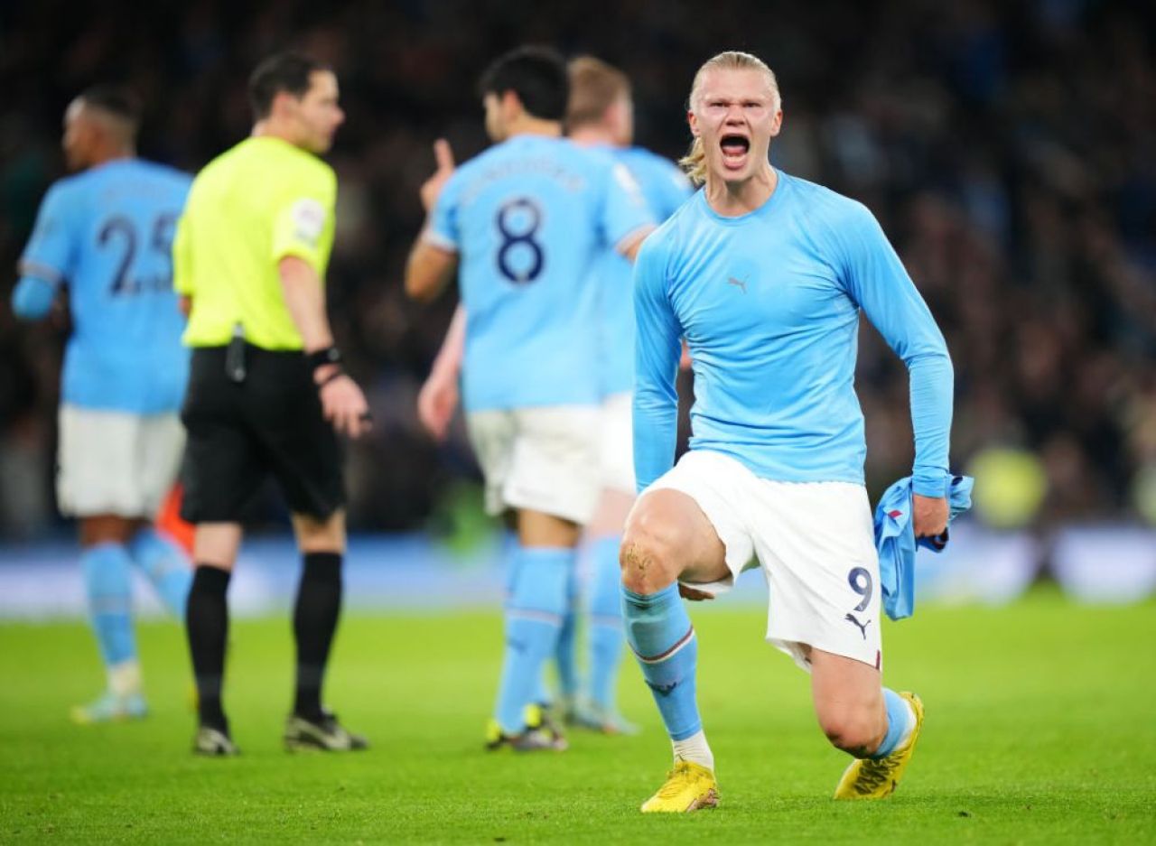 Erling Haaland a marcat golul victoriei în minutul 94. Reacția genială a lui Guardiola și ce recorduri a mai stabilit norvegianul_1