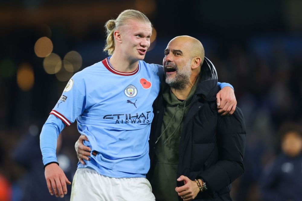 Erling Haaland a marcat golul victoriei în minutul 94. Reacția genială a lui Guardiola și ce recorduri a mai stabilit norvegianul_7