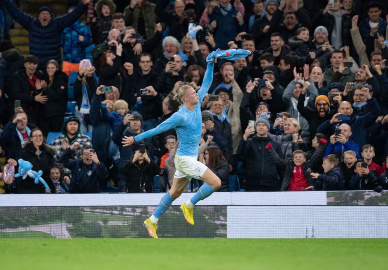 Erling Haaland a marcat golul victoriei în minutul 94. Reacția genială a lui Guardiola și ce recorduri a mai stabilit norvegianul_8