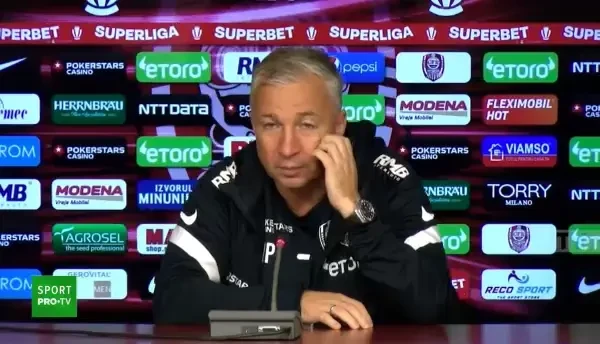 Conferință de presă Dan Petrescu &icirc;nainte de CFR Cluj - FC U Craiova (6.11.2022)