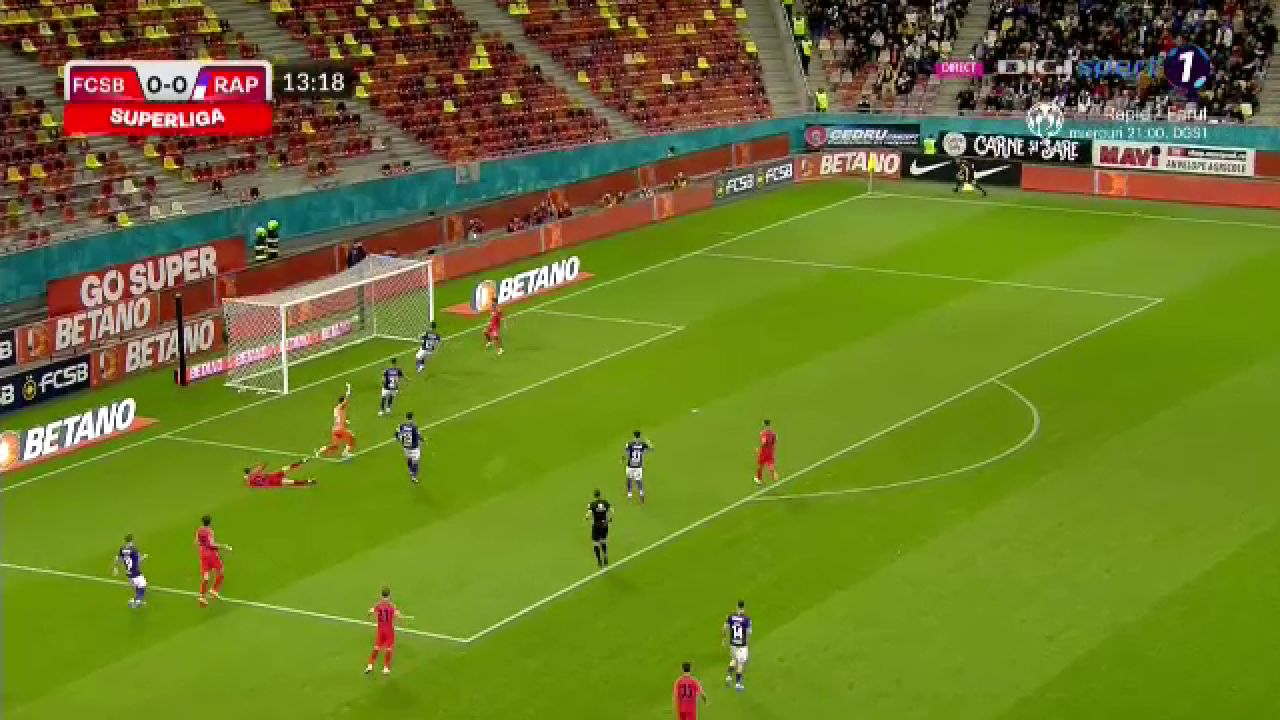 FCSB a deschis scorul în meciul cu Rapid după o gafă uriașă în defensiva giuleștenilor!_6