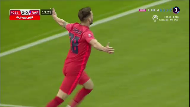 FCSB a deschis scorul în meciul cu Rapid după o gafă uriașă în defensiva giuleștenilor!_11