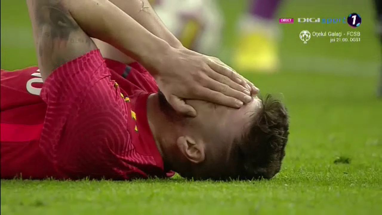 Junior Morais, roșu direct după o reacție nervoasă în FCSB - Rapid. Brazilianul nici nu a protestat_6