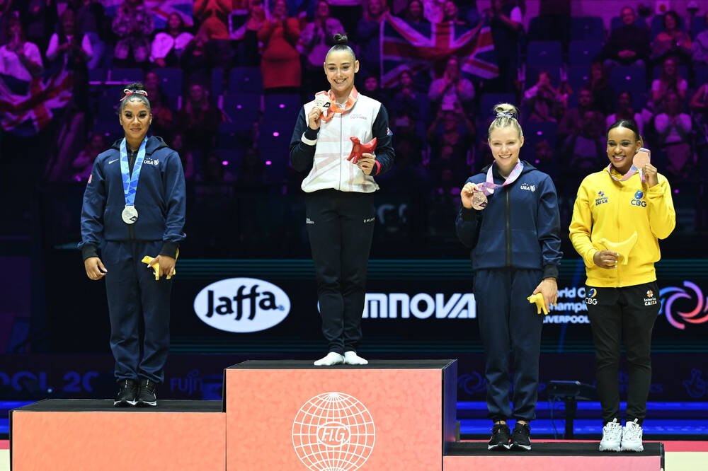 Frumoasa Jesica Gadirova, imbatabilă la sol! Cine a urmat-o pe britanică în clasament la CM de gimnastică de la Liverpool_8