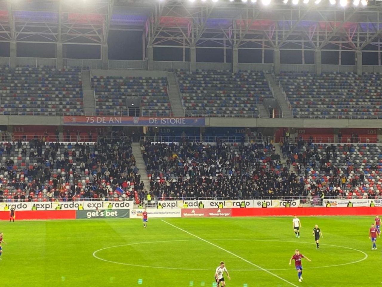 Suporterii lui CSA Steaua, protest la meciul cu Unirea Dej. Câți oameni au fost la meci și ce au scandat_1