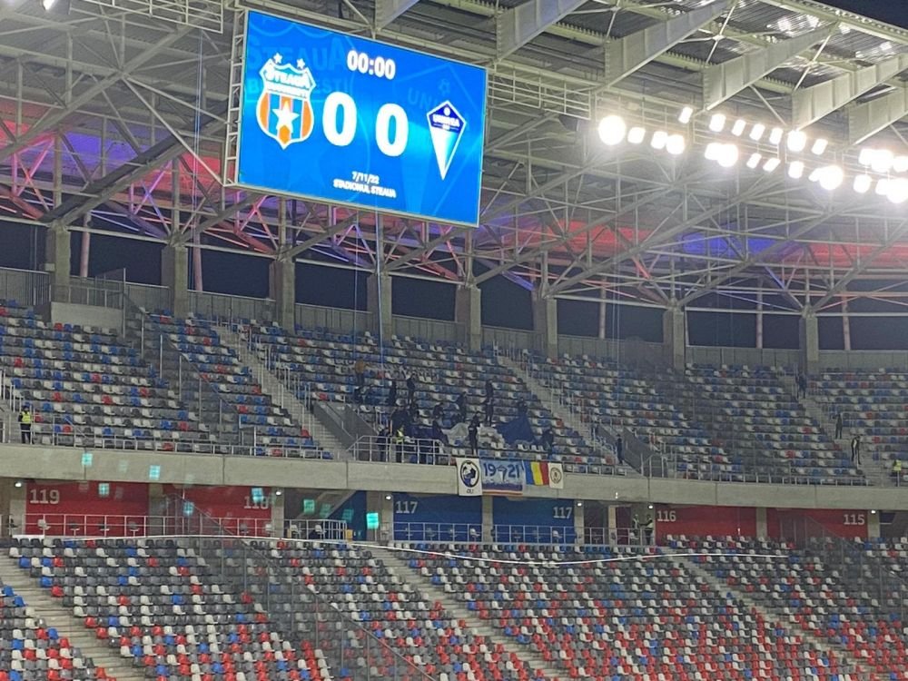 Suporterii lui CSA Steaua, protest la meciul cu Unirea Dej. Câți oameni au fost la meci și ce au scandat_3