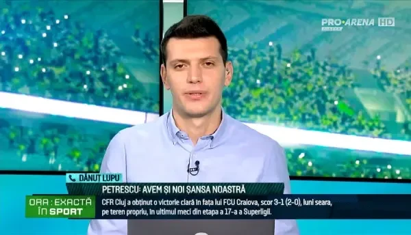 Dănuț Lupu, &icirc;n direct la Ora Exactă &icirc;n Sport, pe PRO Arena (8/11/2022)