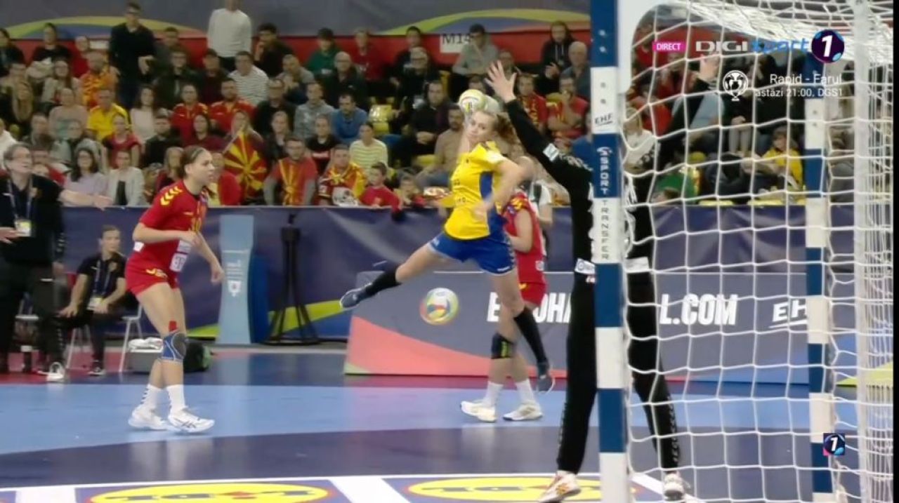 România - Macedonia de Nord 31-23. Tricolorele s-au calificat în grupele principale de la EURO. Neagu a marcat 10 goluri, Hosu a fost MVP-ul partidei de la Skopje_16