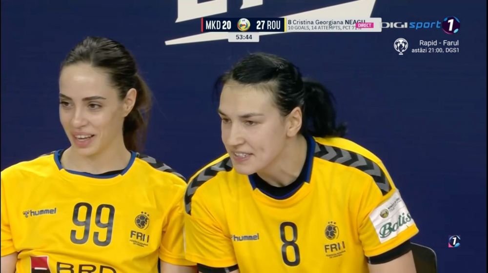 România - Macedonia de Nord 31-23. Tricolorele s-au calificat în grupele principale de la EURO. Neagu a marcat 10 goluri, Hosu a fost MVP-ul partidei de la Skopje_18