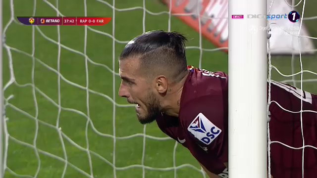 Ratare uriașă în Rapid - Farul Constanța! Dugandzic nu a putut marca din câțiva metri_8