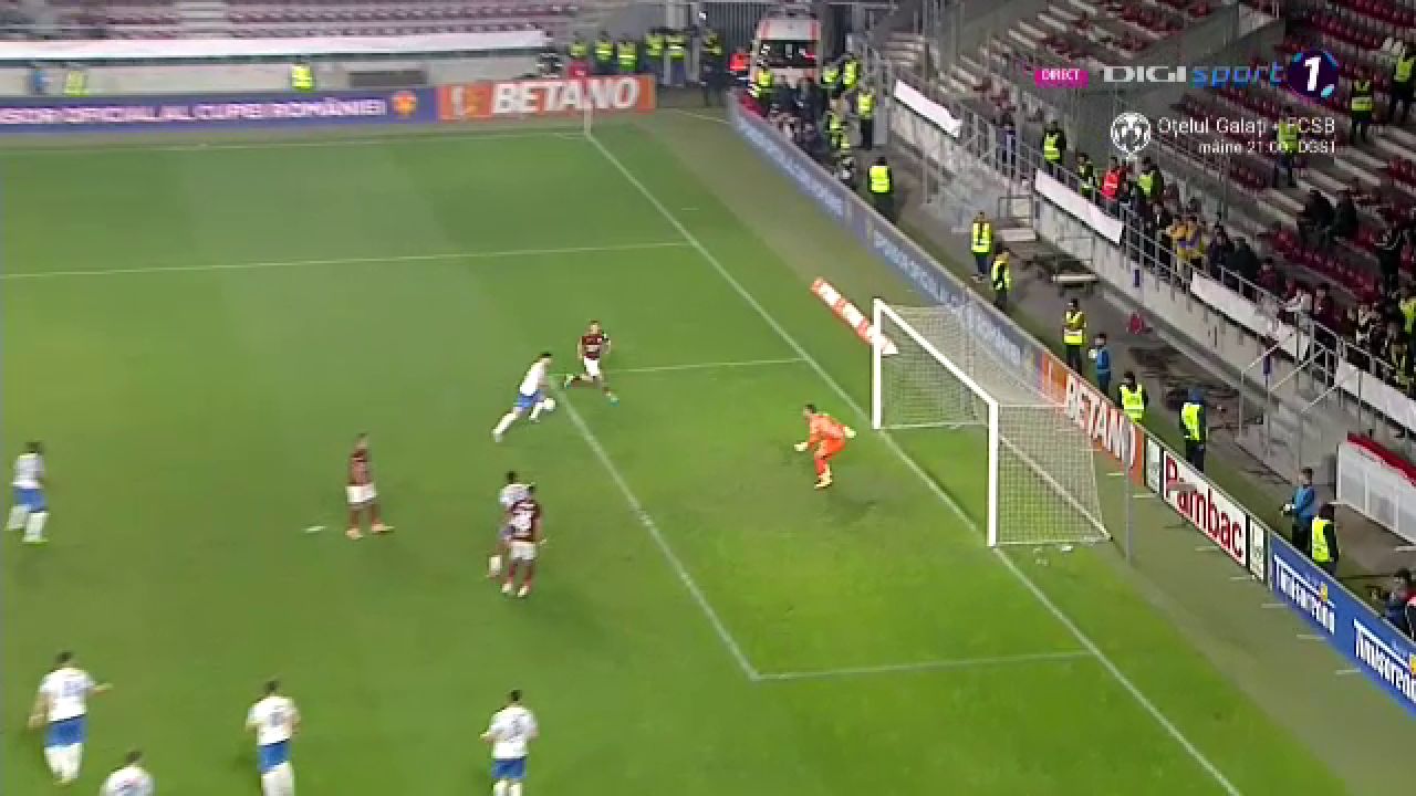 Ratare uriașă în Rapid - Farul Constanța! Dugandzic nu a putut marca din câțiva metri_10