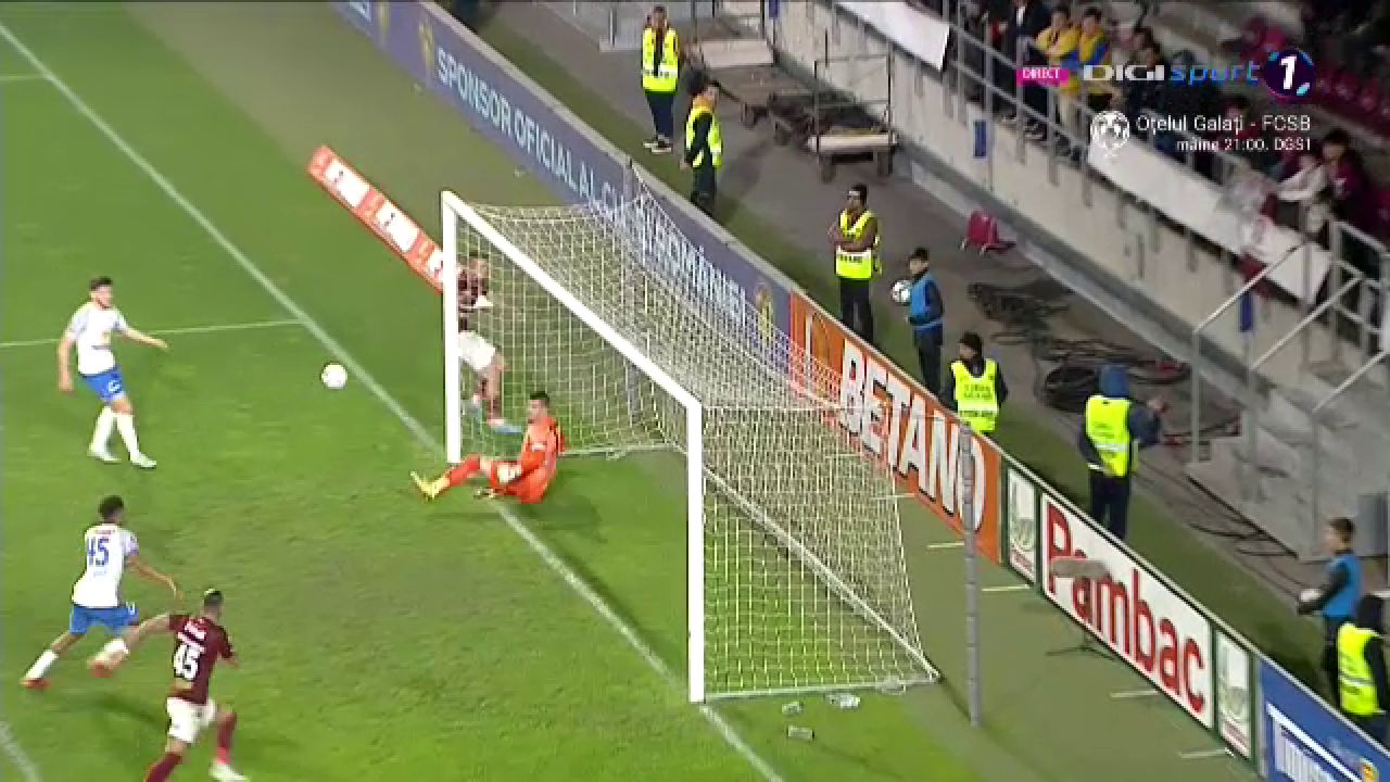 Ratare uriașă în Rapid - Farul Constanța! Dugandzic nu a putut marca din câțiva metri_12