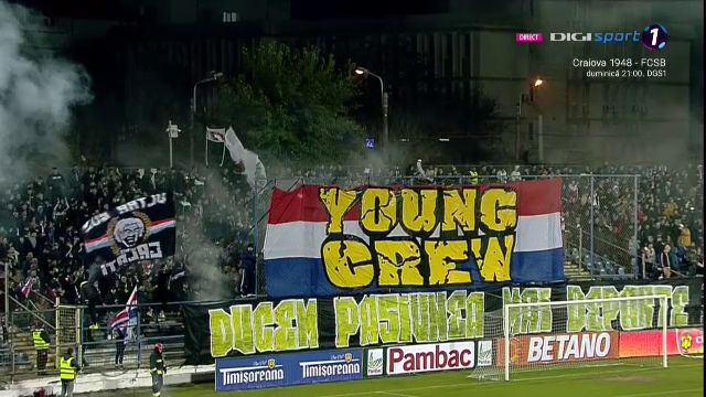Atmosferă sud-americană la Oțelul - FCSB! Fanii au pregătit un adevărat spectacol în tribune_3