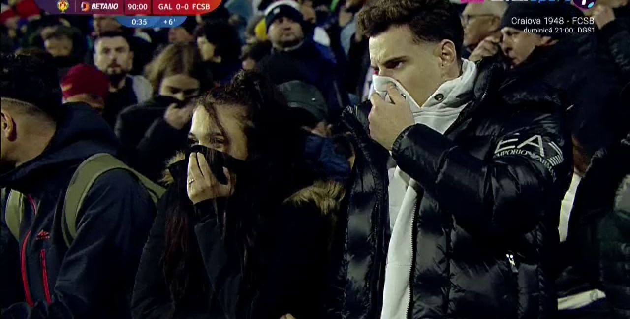 Scene ireale la Oțelul Galați - FCSB! Tot stadionul a „plâns” din cauza gazului lacrimogen_21