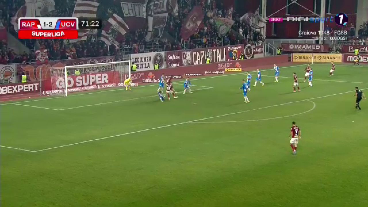 Rapid - Univ. Craiova 2-2! Giuleștenii au revenit de la 0-2 în repriza secundă și au salvat un punct_8