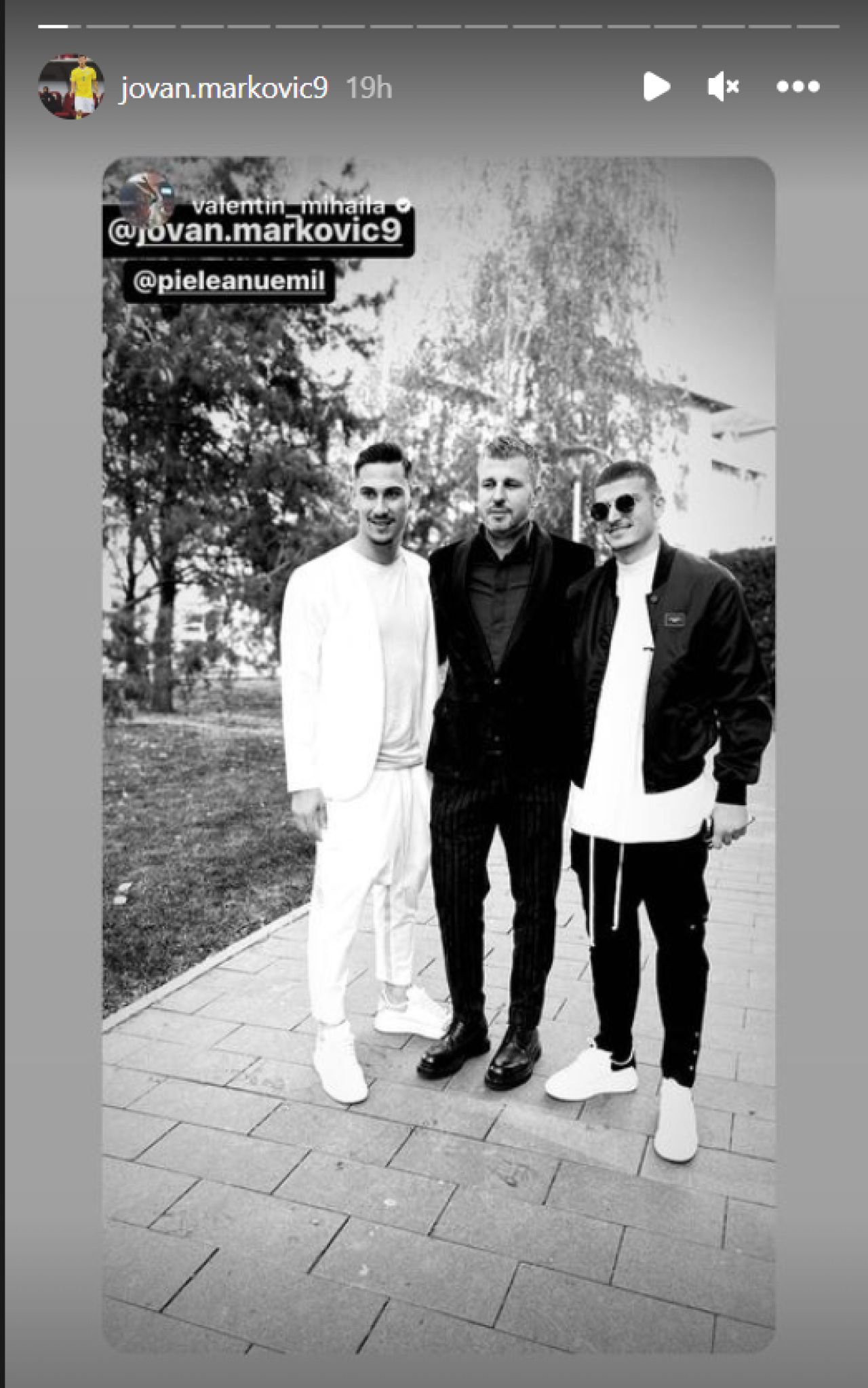 Exclus din lot de Mirel Rădoi, Jovan Markovic și-a găsit timp să-și boteze primul copil! _1