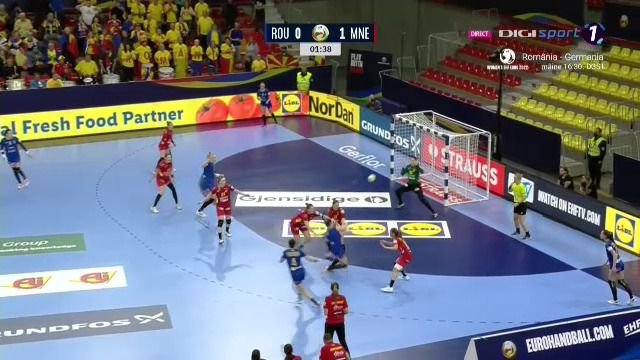 România - Muntenegru 34-35. Speranțe năruite: tricolorele ratează semifinalele la EURO. Decizii bizare ale arbitrelor în prima repriză_3