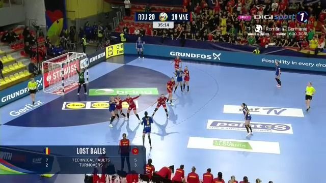 România - Muntenegru 34-35. Speranțe năruite: tricolorele ratează semifinalele la EURO. Decizii bizare ale arbitrelor în prima repriză_5