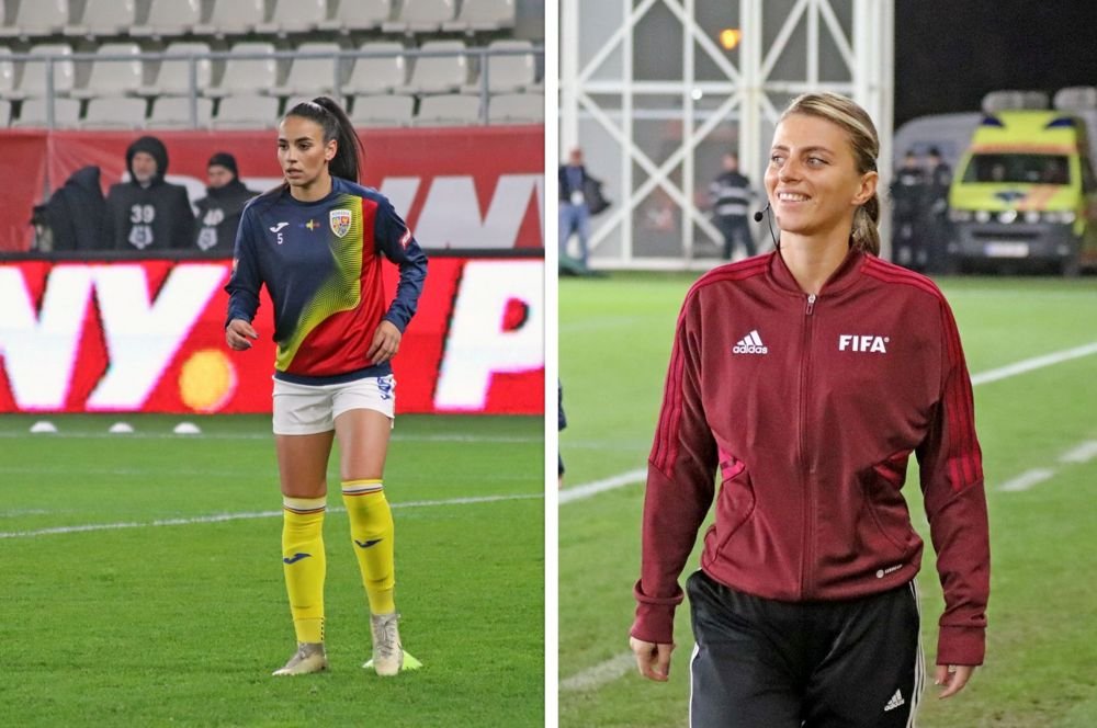 Cea mai frumoasă fotbalistă și cea mai atrăgătoare arbitră din România, admirate pe Stadionul Arcul de Triumf_8