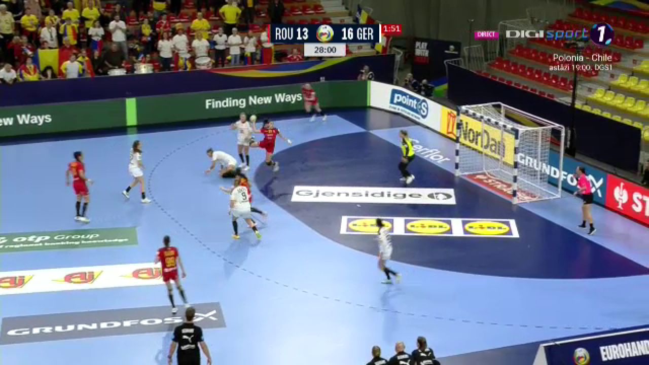 România - Germania 28-32. Final de European pentru tricolore, care rămân cu un gust amar după arbitrajul cu Muntenegru. Neagu, golul 300_6