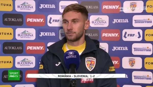 Denis Drăguș, după Rom&acirc;nia - Slovenia 1-2