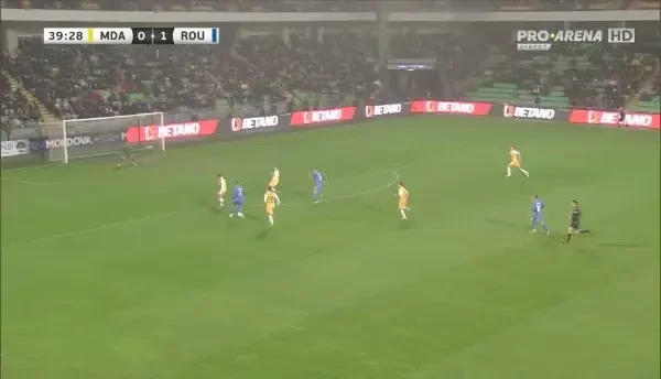 Moldova - România | Minutul 40: GOL România!