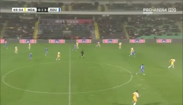 Moldova - România | Minutul 71: GOL România!