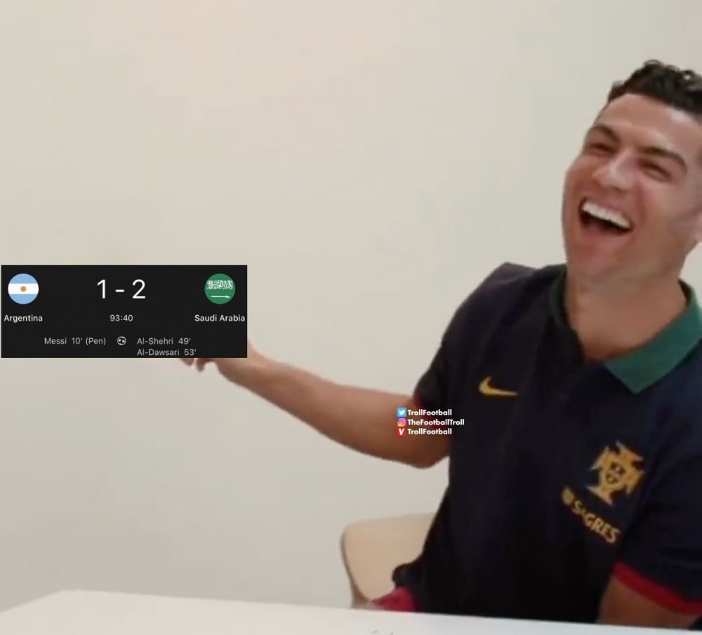 Cele mai tari meme-uri după înfrângerea istorică suferită de Argentina în fața Arabiei Saudite_2
