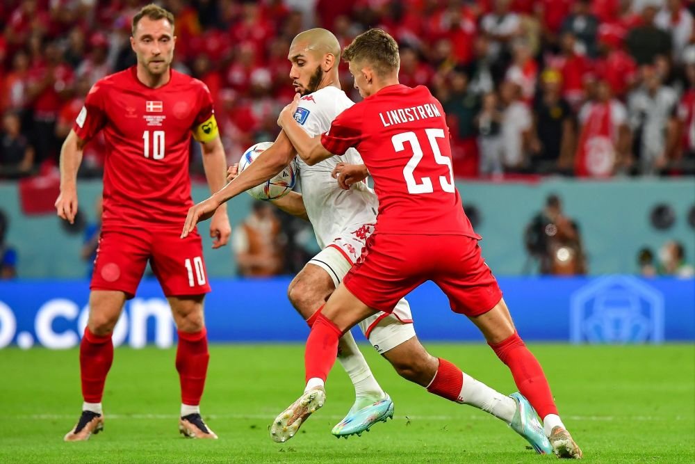 Aissa Laidouni, fostul jucător al lui FC Voluntari, desemnat jucătorul meciului Danemarca - Tunisia: 