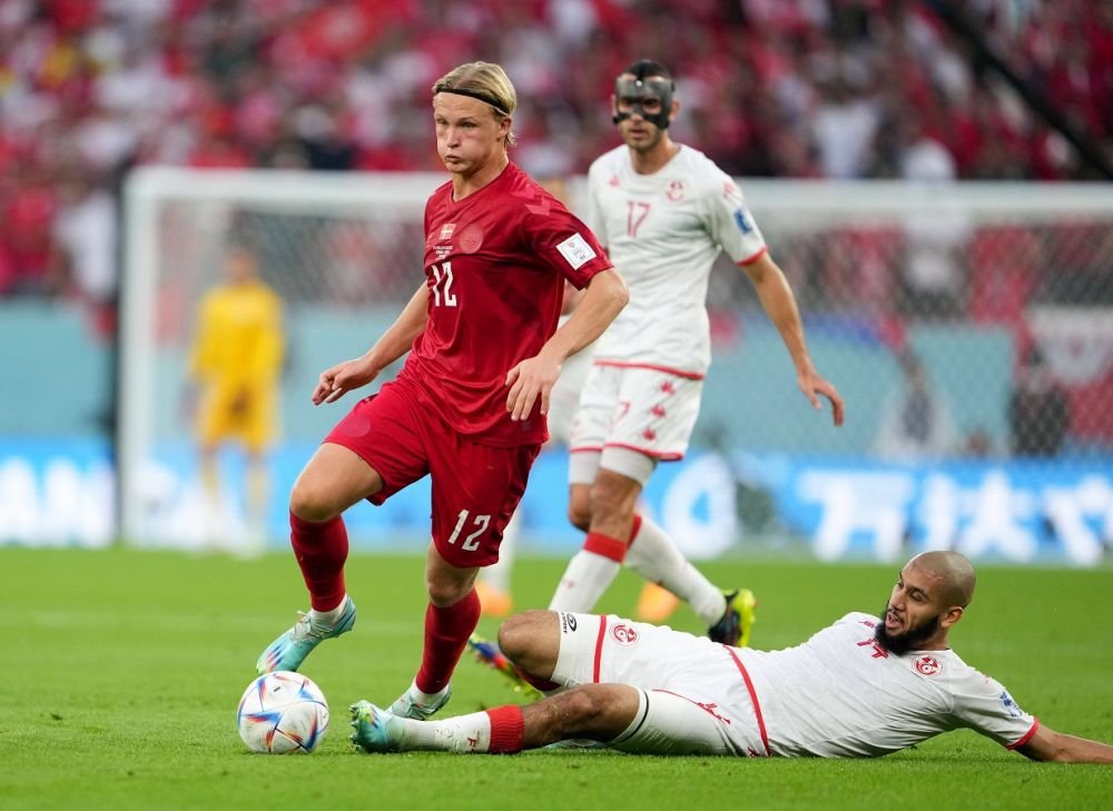 Aissa Laidouni, fostul jucător al lui FC Voluntari, desemnat jucătorul meciului Danemarca - Tunisia: 