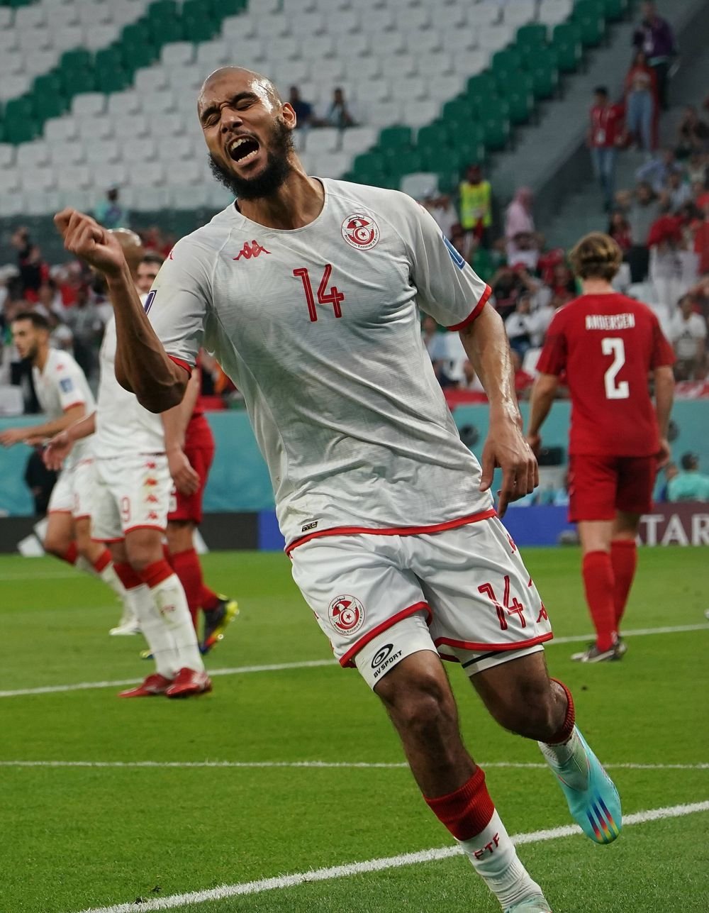 Aissa Laidouni, fostul jucător al lui FC Voluntari, desemnat jucătorul meciului Danemarca - Tunisia: 