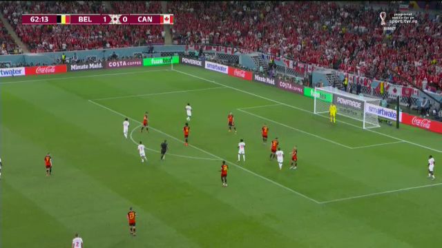 Ce a vrut să facă aici? Buchanan, șut complet ratat în Belgia - Canada_12