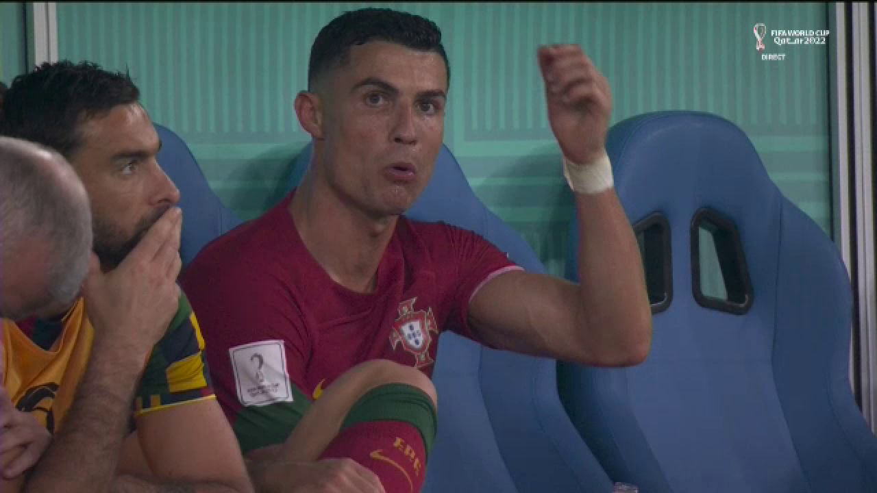 Un fotbalist ghanez i-a ”furat” celebrarea lui Ronaldo! Cum a reacționat portughezul de pe bancă_31