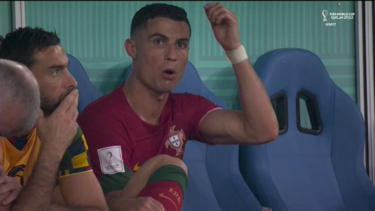 Un fotbalist ghanez i-a ”furat” celebrarea lui Ronaldo! Cum a reacționat portughezul de pe bancă_32