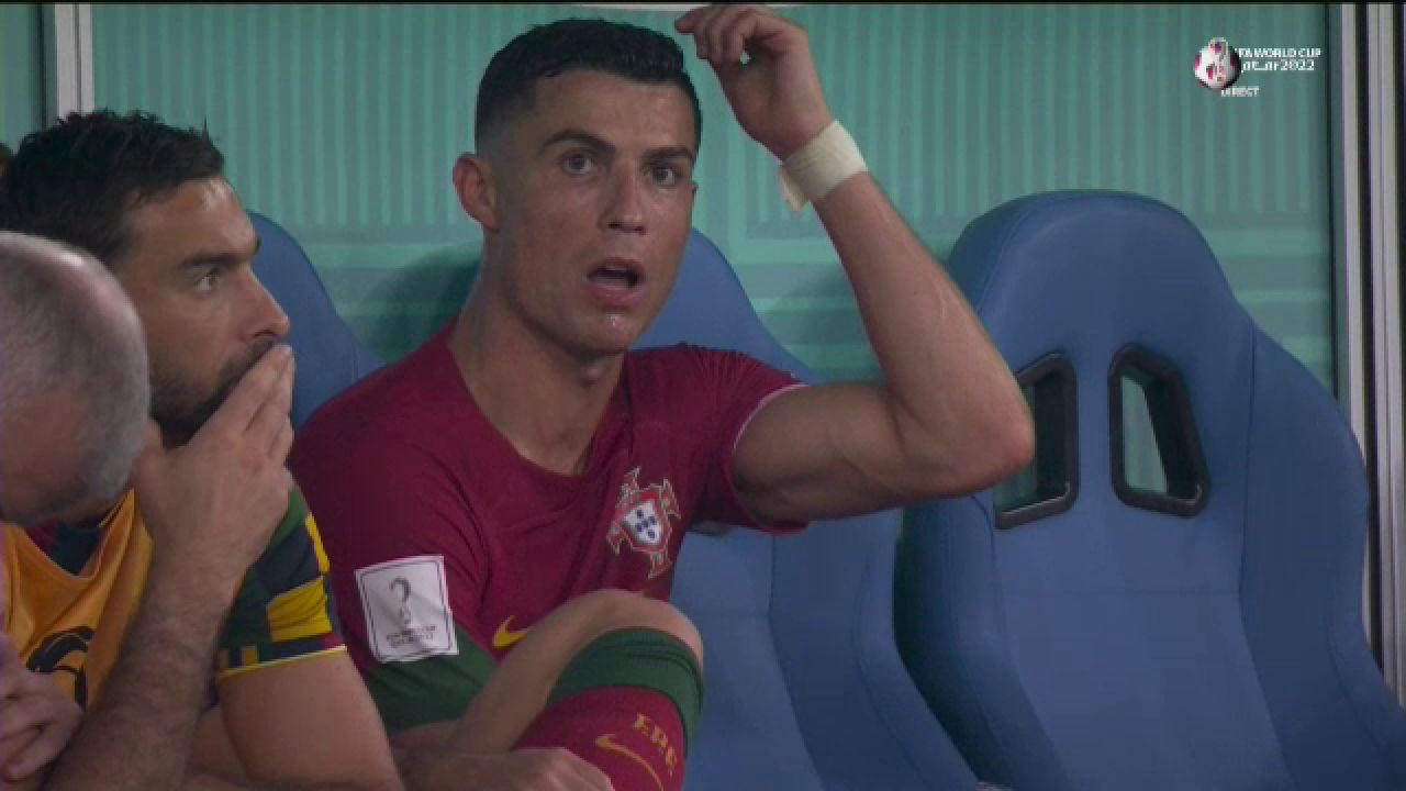 Un fotbalist ghanez i-a ”furat” celebrarea lui Ronaldo! Cum a reacționat portughezul de pe bancă_33