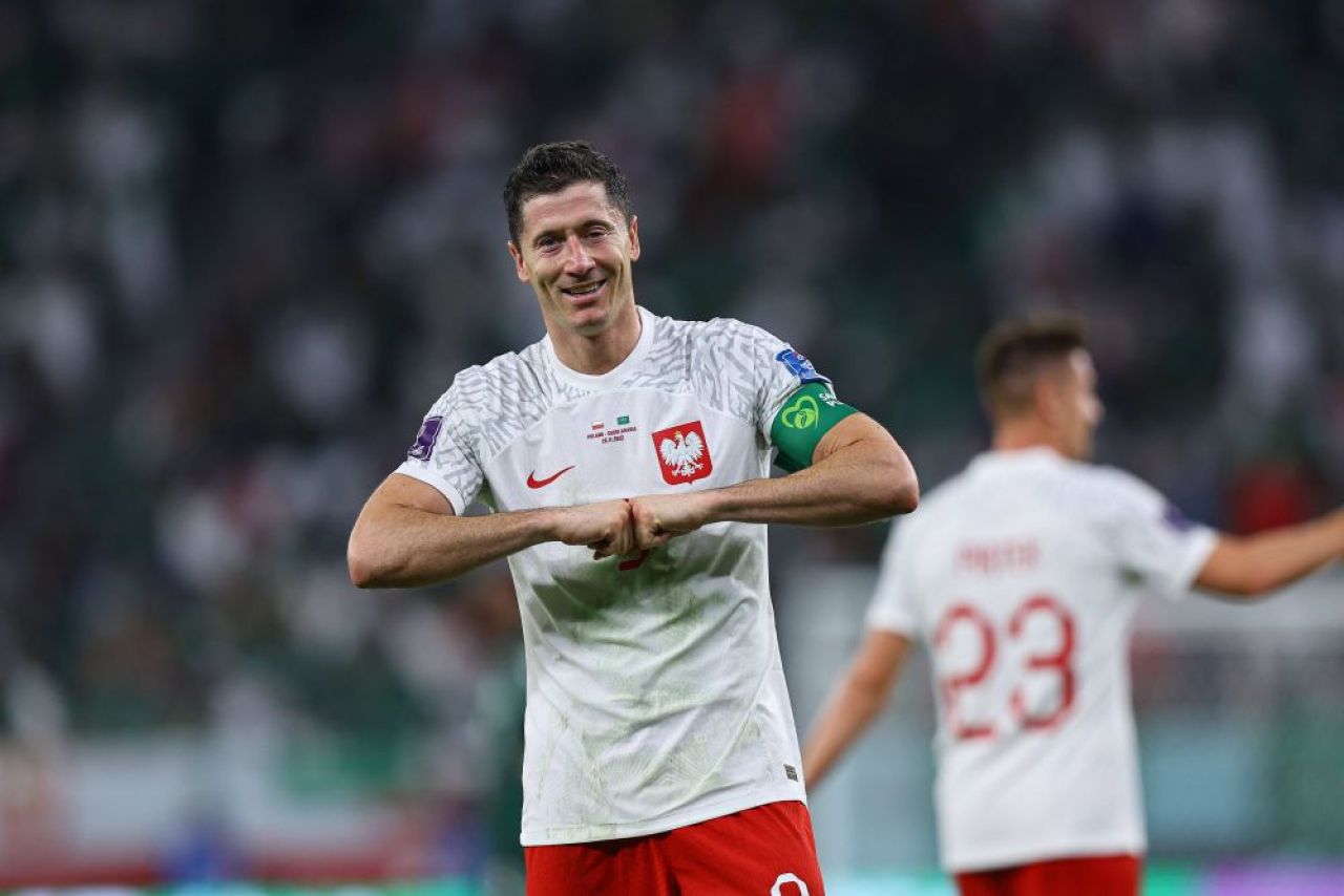 Lewandowski n-a mai putut să-și mascheze emoțiile. Cum a reacționat după primul gol la Cupa Mondială_7
