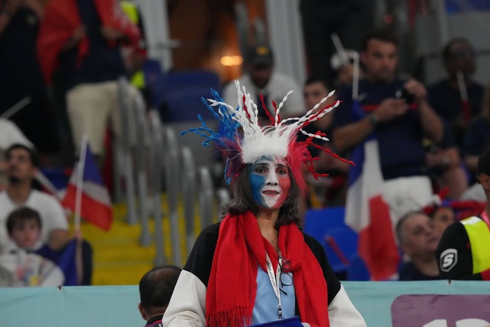 Show total în tribune la Franța - Danemarca! Suporterii s-au „luptat” în costumații care mai de care_9