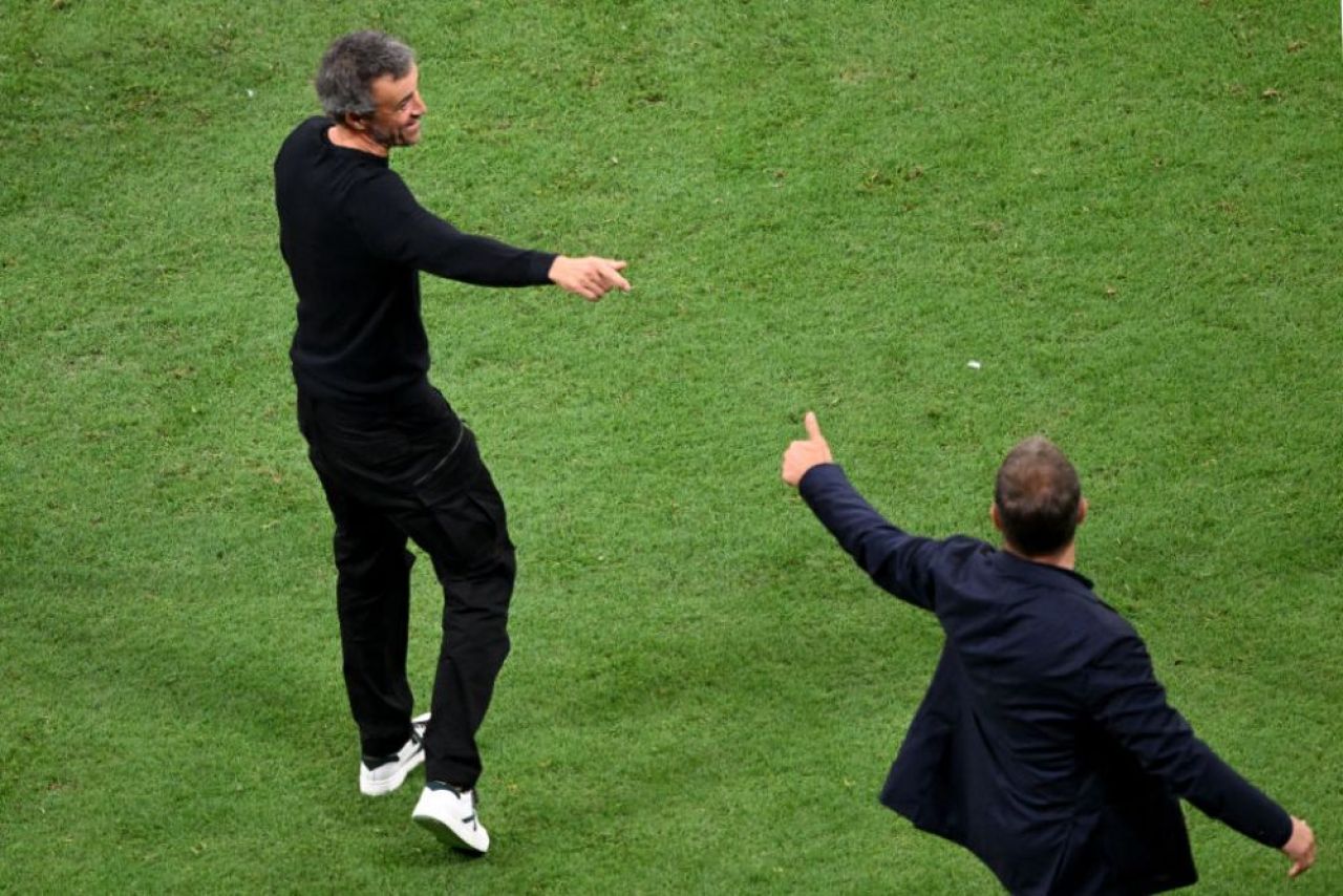 Imaginile cu Luis Enrique și Hansi Flick de la finalul partidei Spania - Germania care s-au viralizat în timp record _1