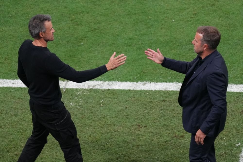 Imaginile cu Luis Enrique și Hansi Flick de la finalul partidei Spania - Germania care s-au viralizat în timp record _2