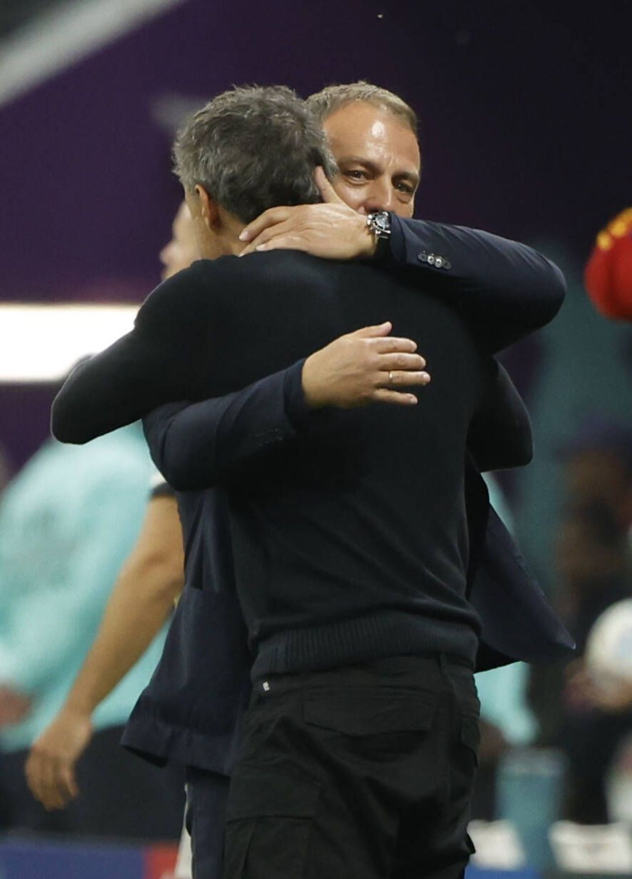 Imaginile cu Luis Enrique și Hansi Flick de la finalul partidei Spania - Germania care s-au viralizat în timp record _7