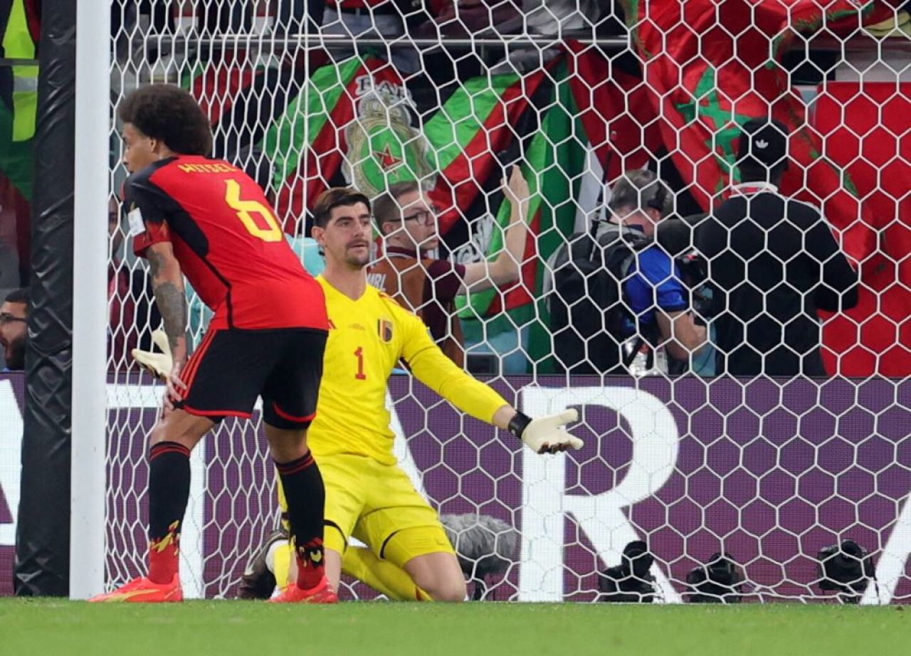 Thibaut Courtois, pe modelul Sorin Cârțu. Criză de nervi la finalul meciului cu Maroc_3