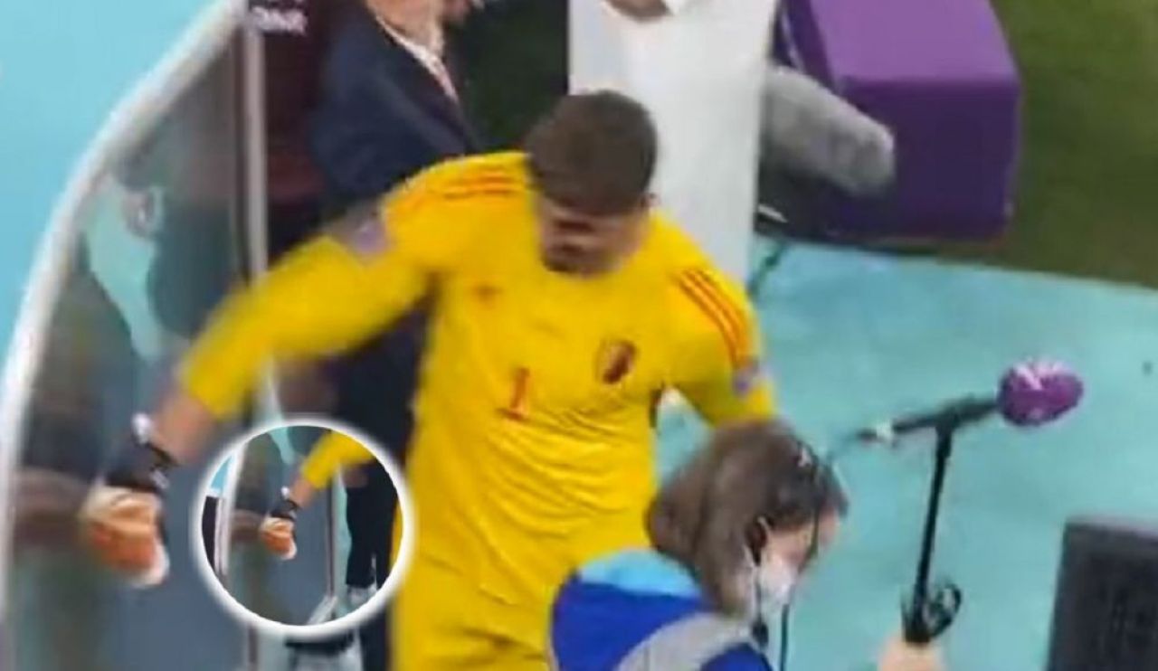 Thibaut Courtois, pe modelul Sorin Cârțu. Criză de nervi la finalul meciului cu Maroc_8