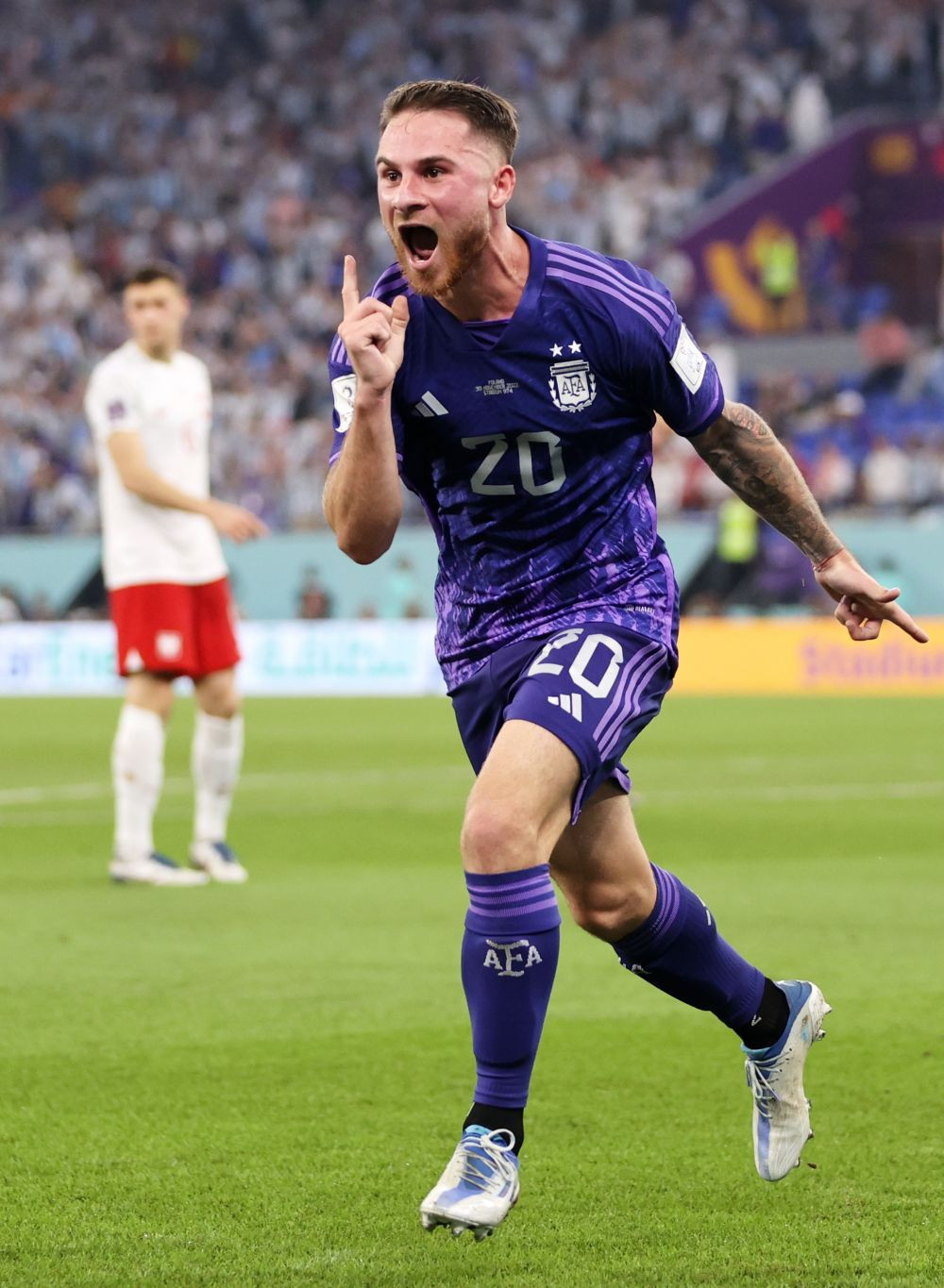 Reacția lui Lionel Messi după calificarea Argentinei în optimile Cupei Mondiale: 