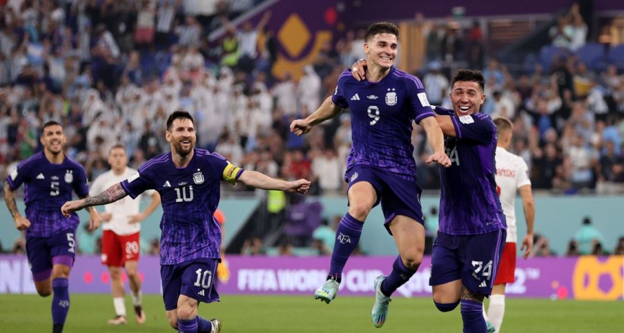 Reacția lui Lionel Messi după calificarea Argentinei în optimile Cupei Mondiale: