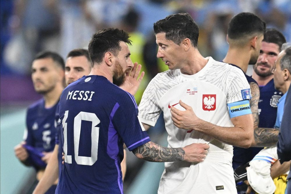 Ce i-a zis Messi lui Lewandowski la final, după ce în timpul meciului Argentina - Polonia l-a lăsat cu mâna întinsă_2