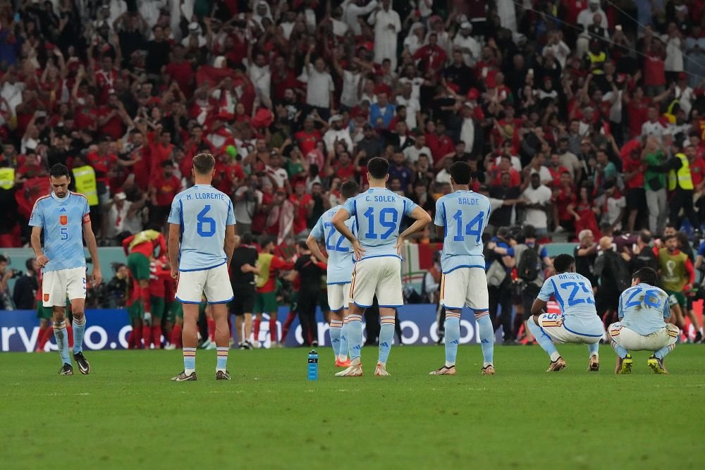 Imaginile tristeții! Cum au fost surprinși spaniolii după eliminarea șoc din optimile Mondialului_4