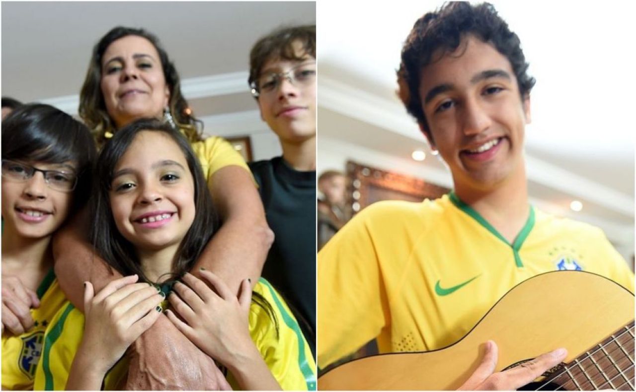 O familie din Brazilia, cu o malformație genetică, își susține țara într-un mod inedit la Cupa Mondială. Urmează tradiția din 2002 _4