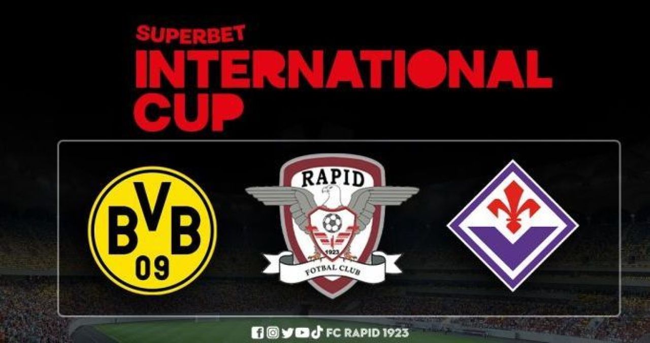 Spectacol total la Superbet International Cup, triunghiularul cu Rapid, Fiorentina și Borussia Dortmund. Meciurile au fost LIVE pe VOYO _2