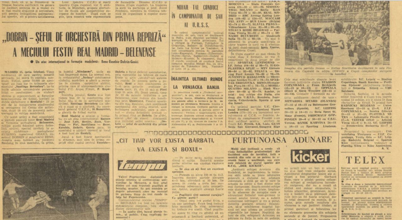 14 decembrie 1972, ziua în care marele Nicolae Dobrin a jucat singurul său meci pentru Real Madrid!_2