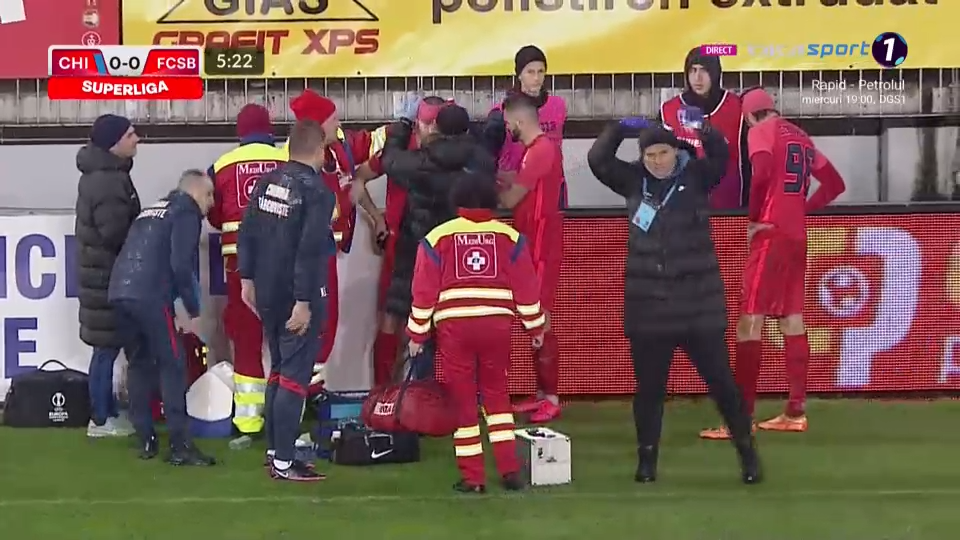 Anunțul lui Andrea Compagno, după accidentarea teribilă din meciul Chindia - FCSB_5